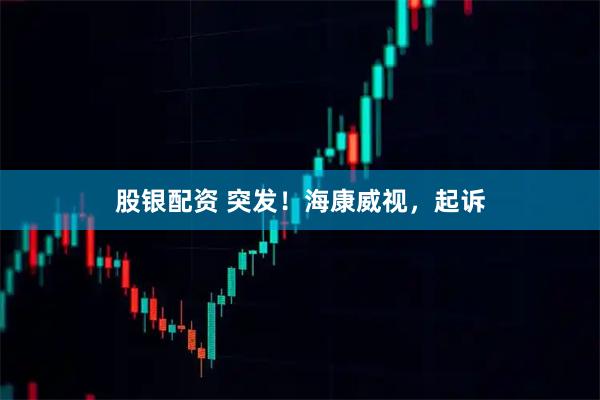 股银配资 突发！海康威视，起诉