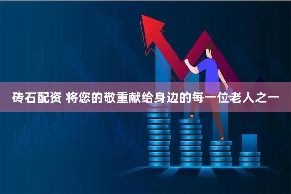 砖石配资 将您的敬重献给身边的每一位老人之一