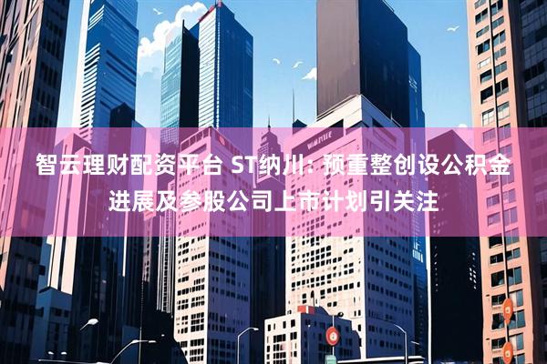 智云理财配资平台 ST纳川: 预重整创设公积金进展及参股公司上市计划引关注